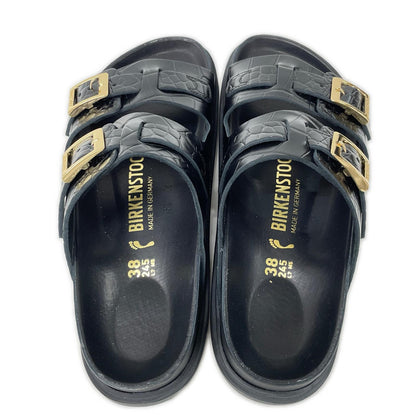 BIRKEN STOCK ビルケンシュトック 【美品】UNITEDARROWS別注 1028831 ST BARTHS クロコ型押しレザー サンダル シューズ