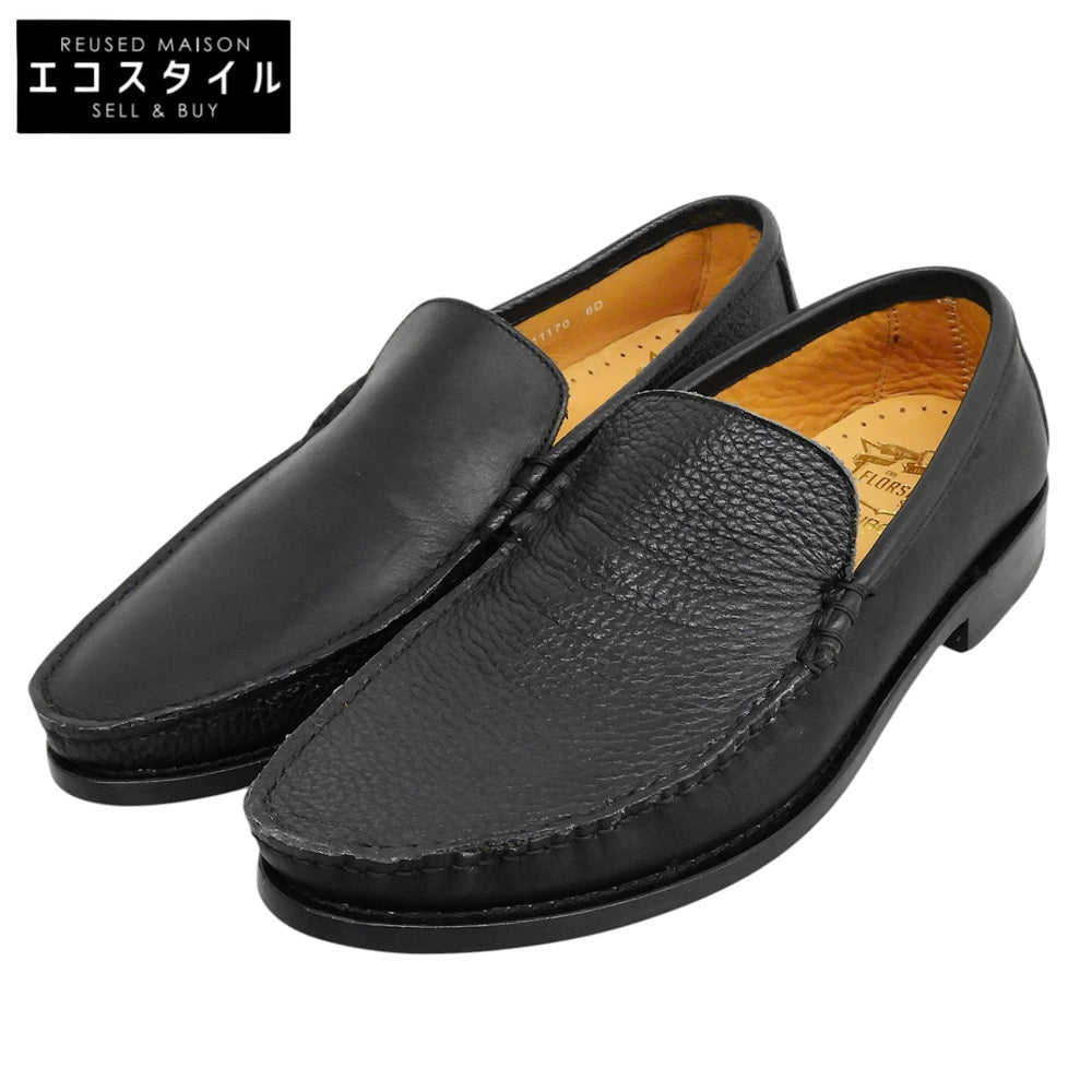 FLORSHEIM フローシャイム 新品同様 コンビレザー 別注コブラヴァンプ シューズ メンズ ブラック 6 D 11170 シューズ