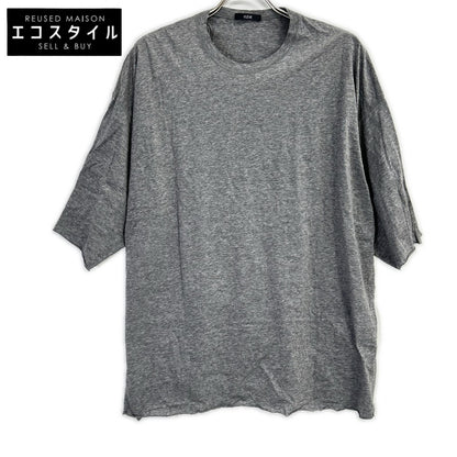 YLEVE イレーヴ グレー COTTON SHEER JERSEY SHORT SLEEVE トップス