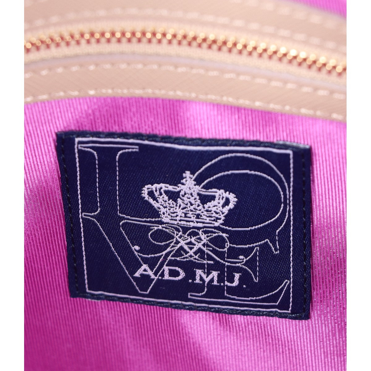A.D.M.J. Accessoires De Mademoiselle ADMJ 【新品同様】18SC080104 牛革 スワロフスキークリスタル付 2WAYショルダー トートバッグ