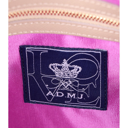 A.D.M.J. Accessoires De Mademoiselle ADMJ 【新品同様】18SC080104 牛革 スワロフスキークリスタル付 2WAYショルダー トートバッグ
