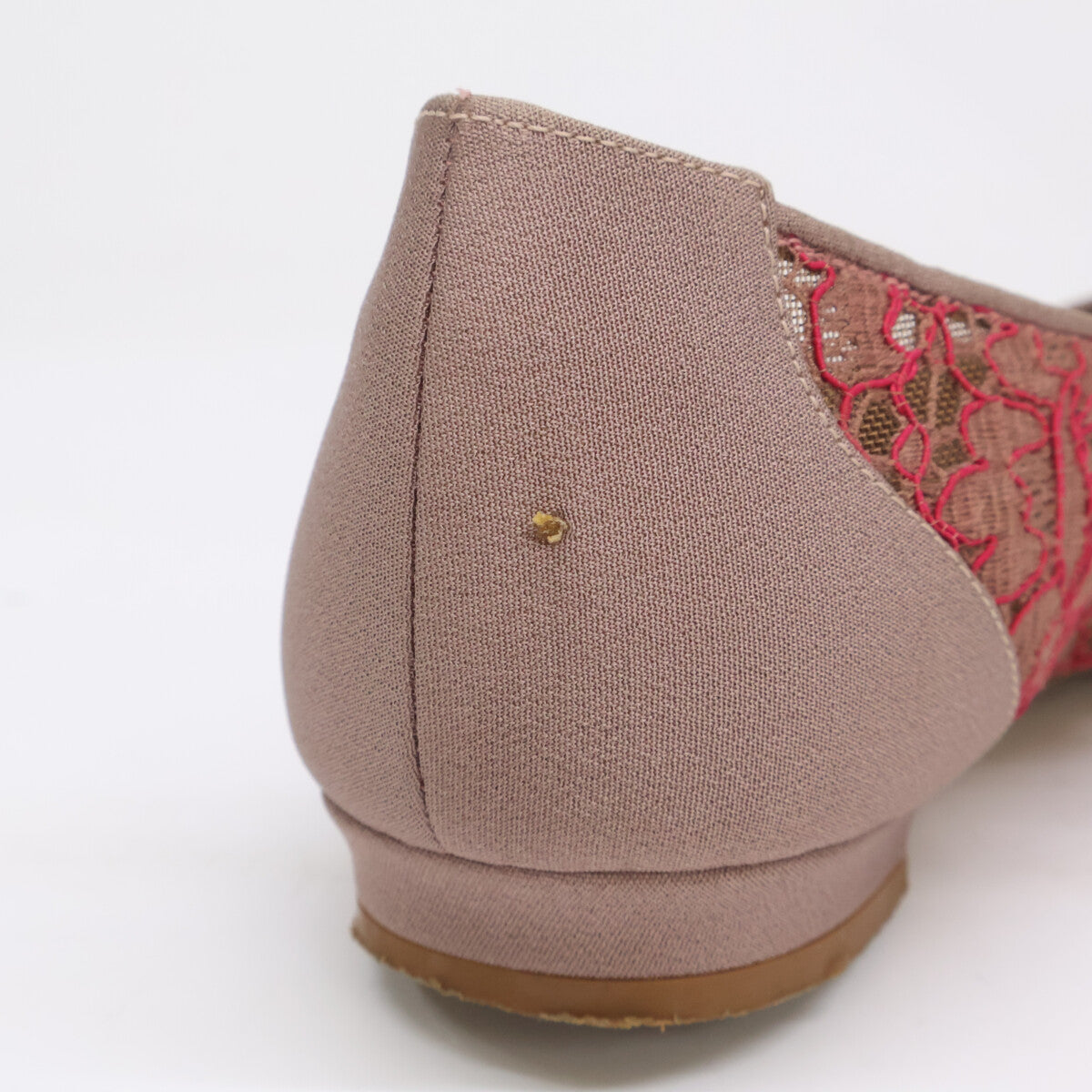 MANOLO BLAHNIK マノロブラニク HANGISI ハンギシ 総レース ビジューバックル フラットパンプス シューズ