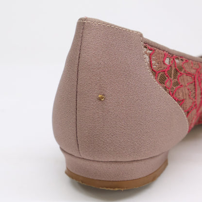 MANOLO BLAHNIK マノロブラニク HANGISI ハンギシ 総レース ビジューバックル フラットパンプス シューズ