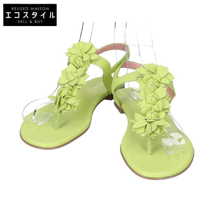 Pretty Ballerinas プリティ バレリーナ フラワーモチーフ レザー トングサンダル シューズ