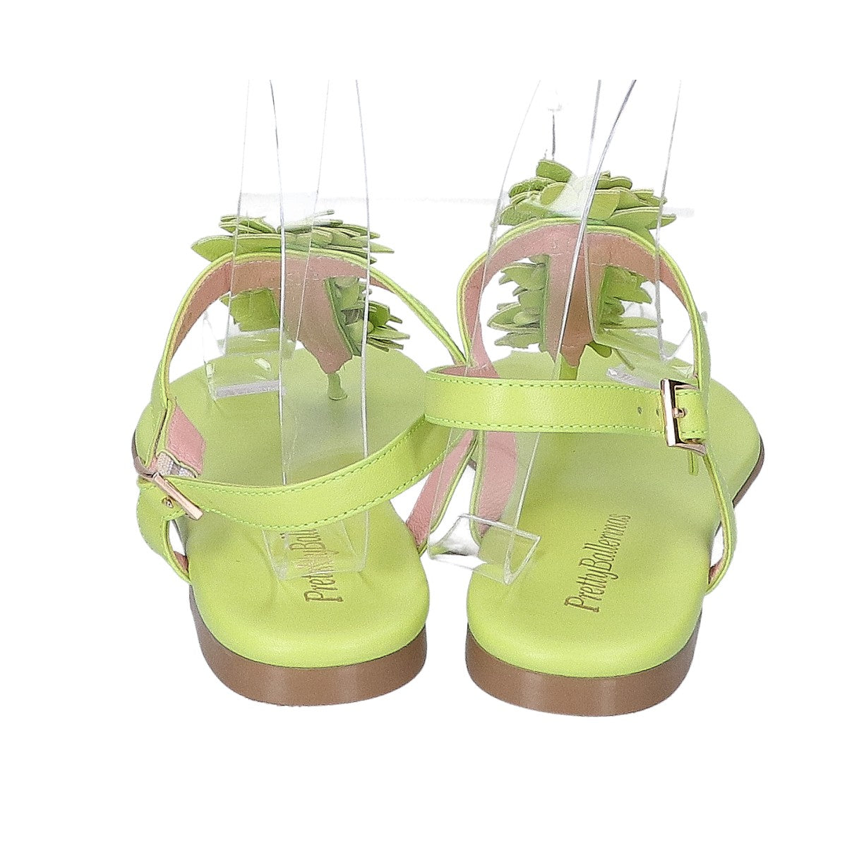 Pretty Ballerinas プリティ バレリーナ フラワーモチーフ レザー トングサンダル シューズ
