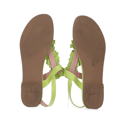 Pretty Ballerinas プリティ バレリーナ フラワーモチーフ レザー トングサンダル シューズ