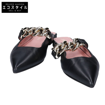 Pretty Ballerinas プリティ バレリーナ YVETTE チェーンベルトストラップ ポインテッドトゥ ミュール シューズ