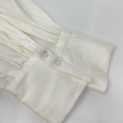 Bibiy ビビィ ホワイト ナイロン混 FRILL BLOUSE/フリルブラウス トップス