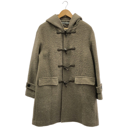 theory luxe セオリーリュクス ブラウン ウール トグルボタン フード ダッフルコート トップス