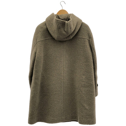 theory luxe セオリーリュクス ブラウン ウール トグルボタン フード ダッフルコート トップス