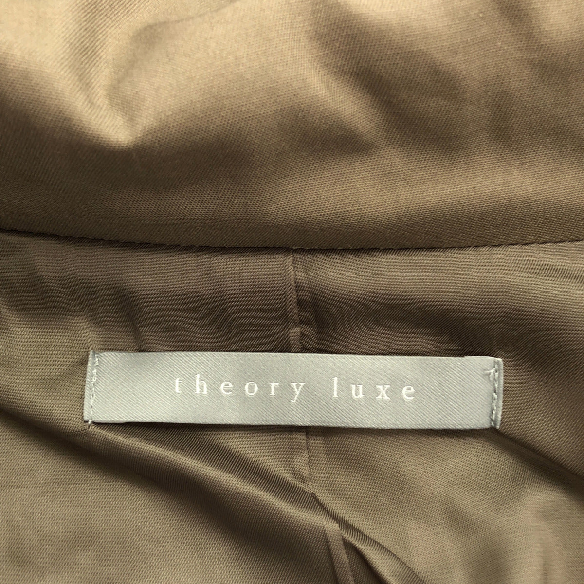 theory luxe セオリーリュクス ブラウン ウール トグルボタン フード ダッフルコート トップス