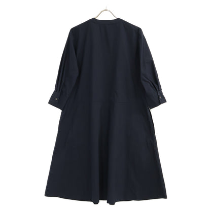 theory luxe セオリーリュクス 24SS ネイビー コットン Tech Poplin ボタン シャツワンピース ワンピース