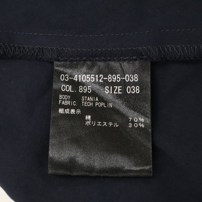 theory luxe セオリーリュクス 24SS ネイビー コットン Tech Poplin ボタン シャツワンピース ワンピース