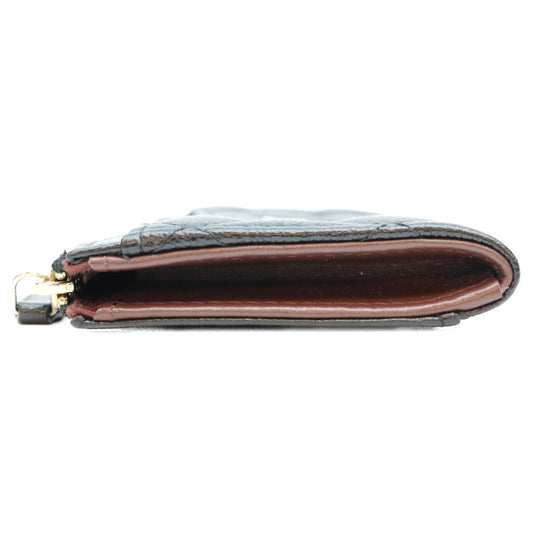 CHANEL シャネル AP3179 ランダムシリアル ブラック キャビアスキン シャンパンゴールド金具 クラシックジップカードケース/フラグメントケース カードケース