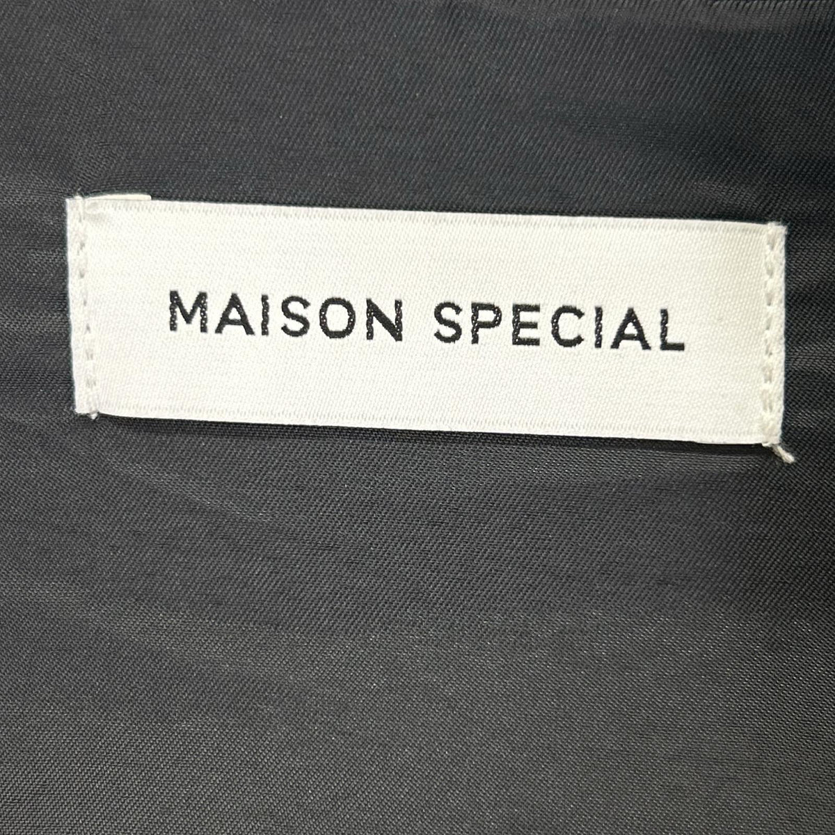 MAISON SPECIAL メゾンスペシャル 21232265201 ブラック サイドアジャスター 2タックワイドオールインワン オーバーオール オールインワン
