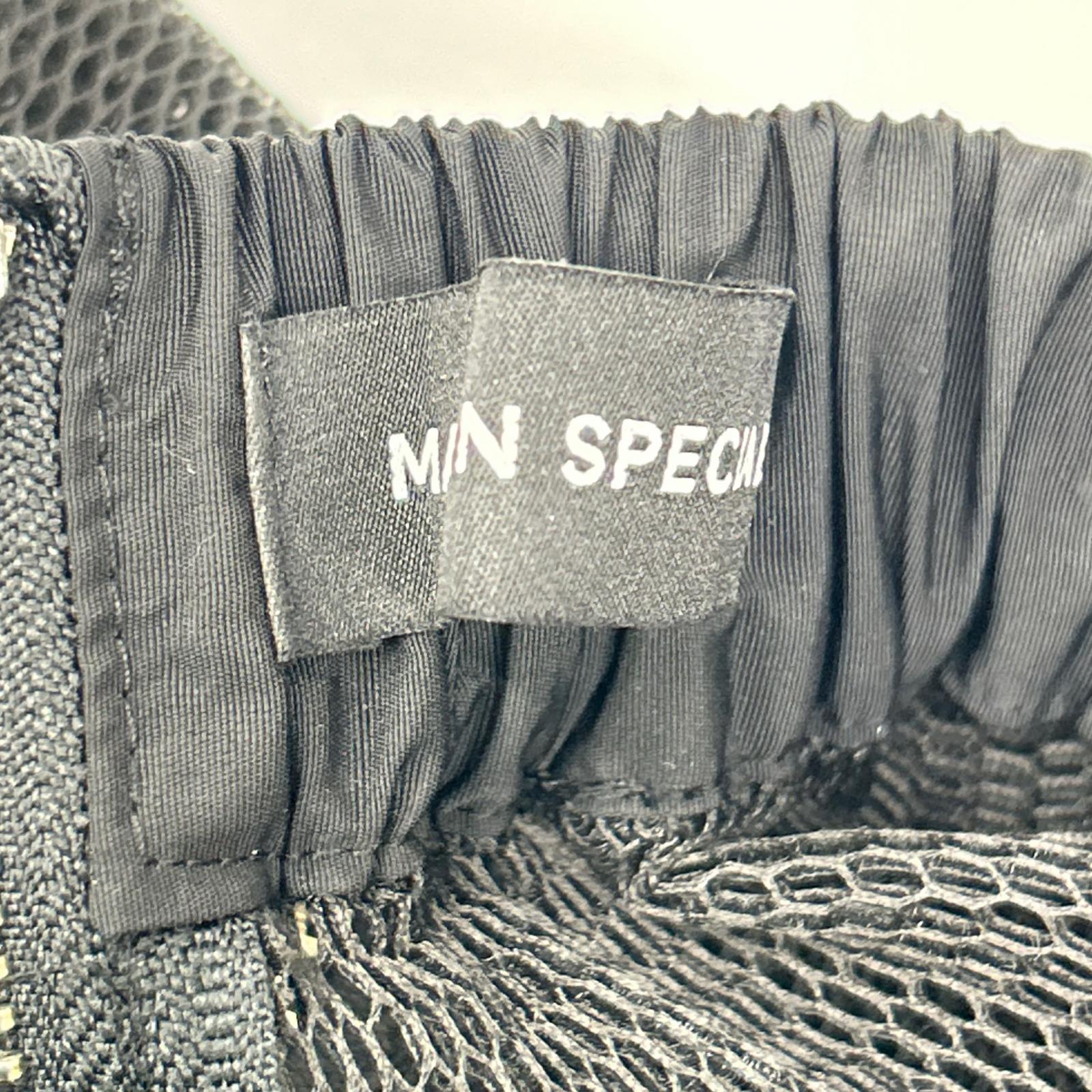 MAISON SPECIAL メゾンスペシャル 21261515704 ブラック スポンジメッシュ フレアスカート スカート