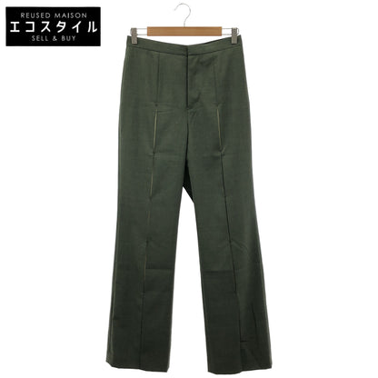LE CIEL BLEU ルシェルブルー 25SS カーキ スリットシアーデザイン スリムフレアパンツ ボトムス