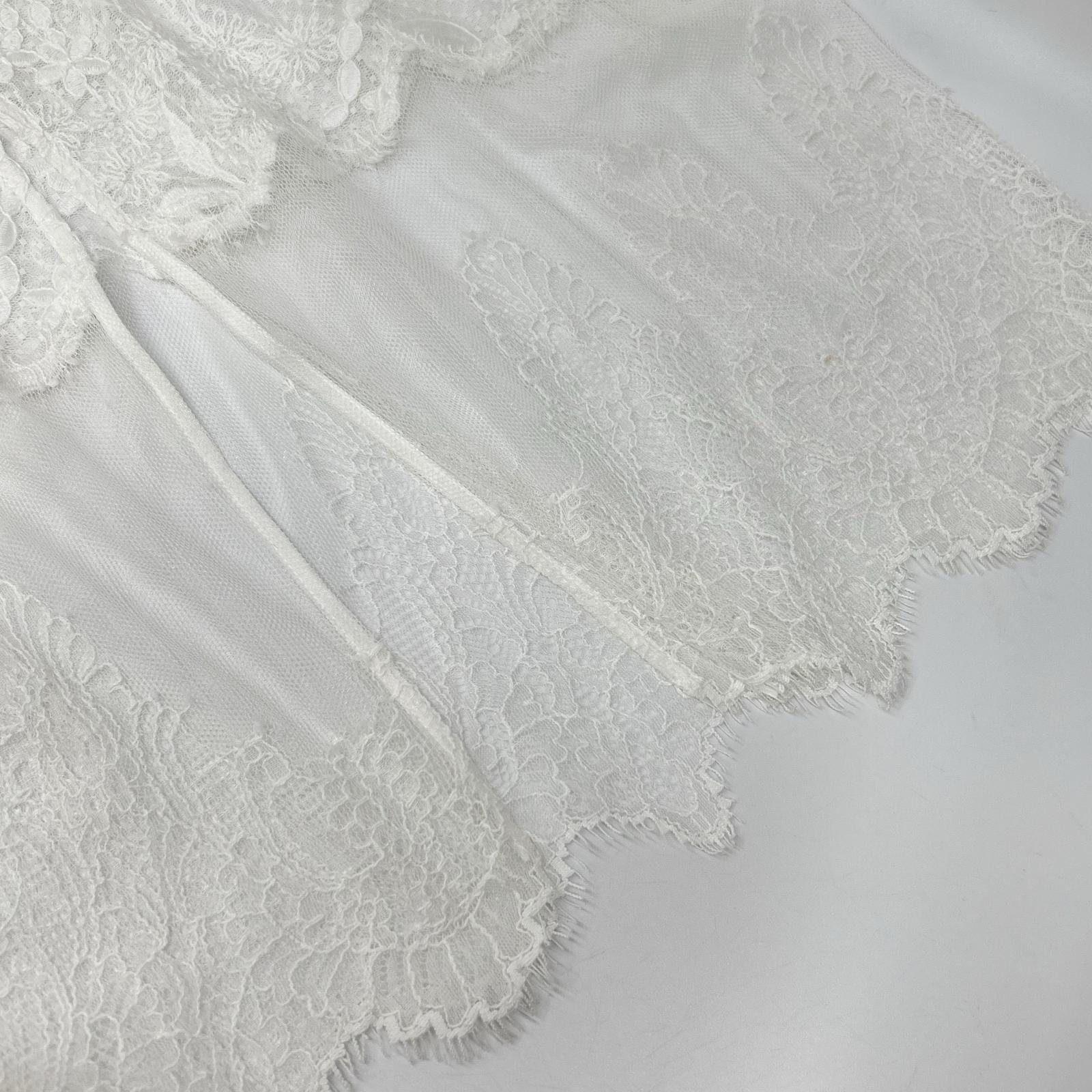 LE CIEL BLEU ルシェルブルー 26SS 28S67506 ホワイト レ-ススカート スカート