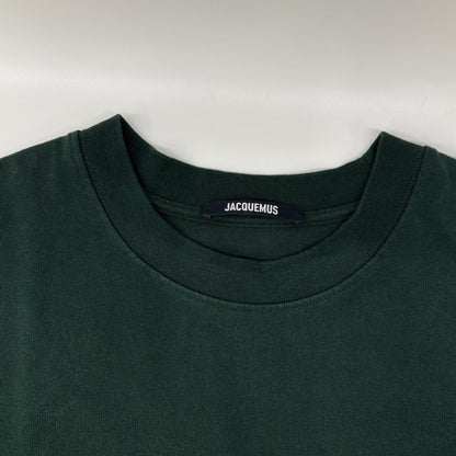 JACQUEMEUS ジャックムス 24E 245JS208 グリーン グログラン ロゴ クルーネックS/Sカットソー トップス