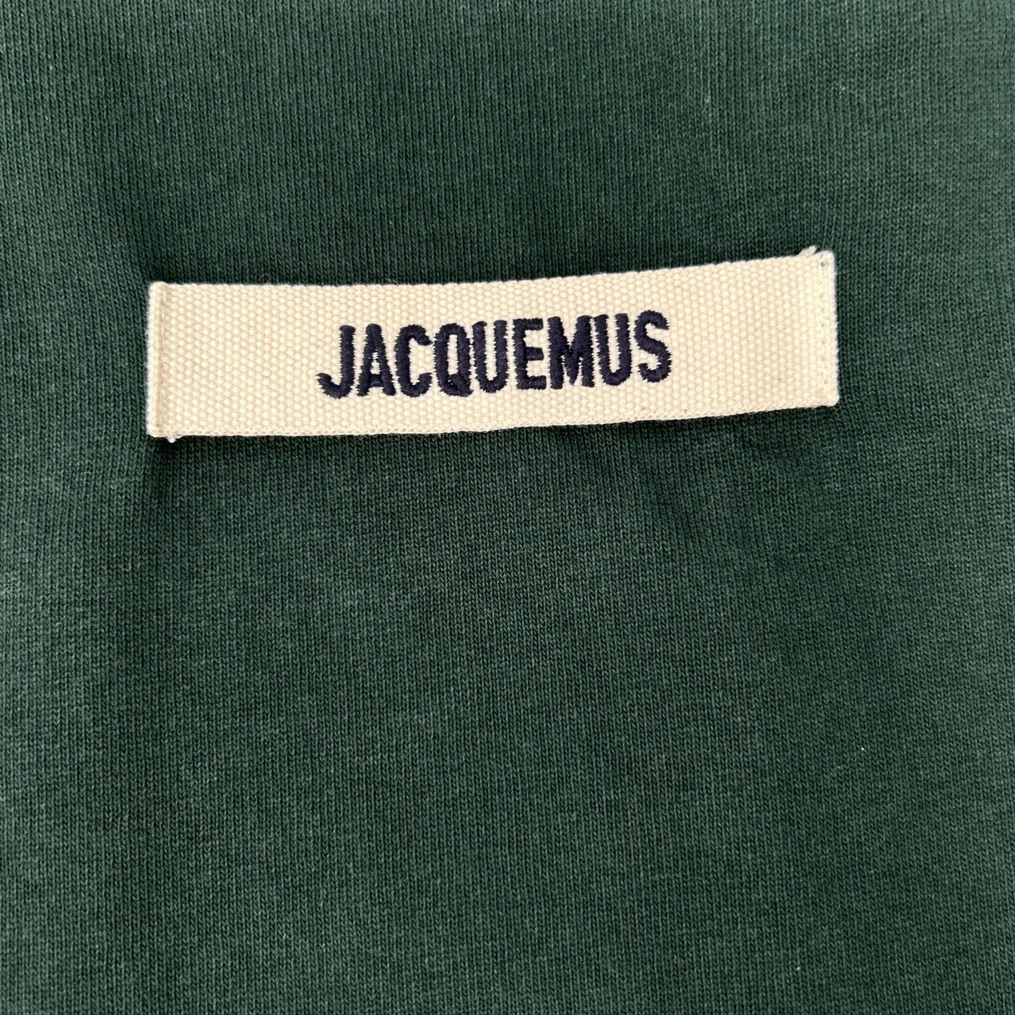 JACQUEMEUS ジャックムス 24E 245JS208 グリーン グログラン ロゴ クルーネックS/Sカットソー トップス