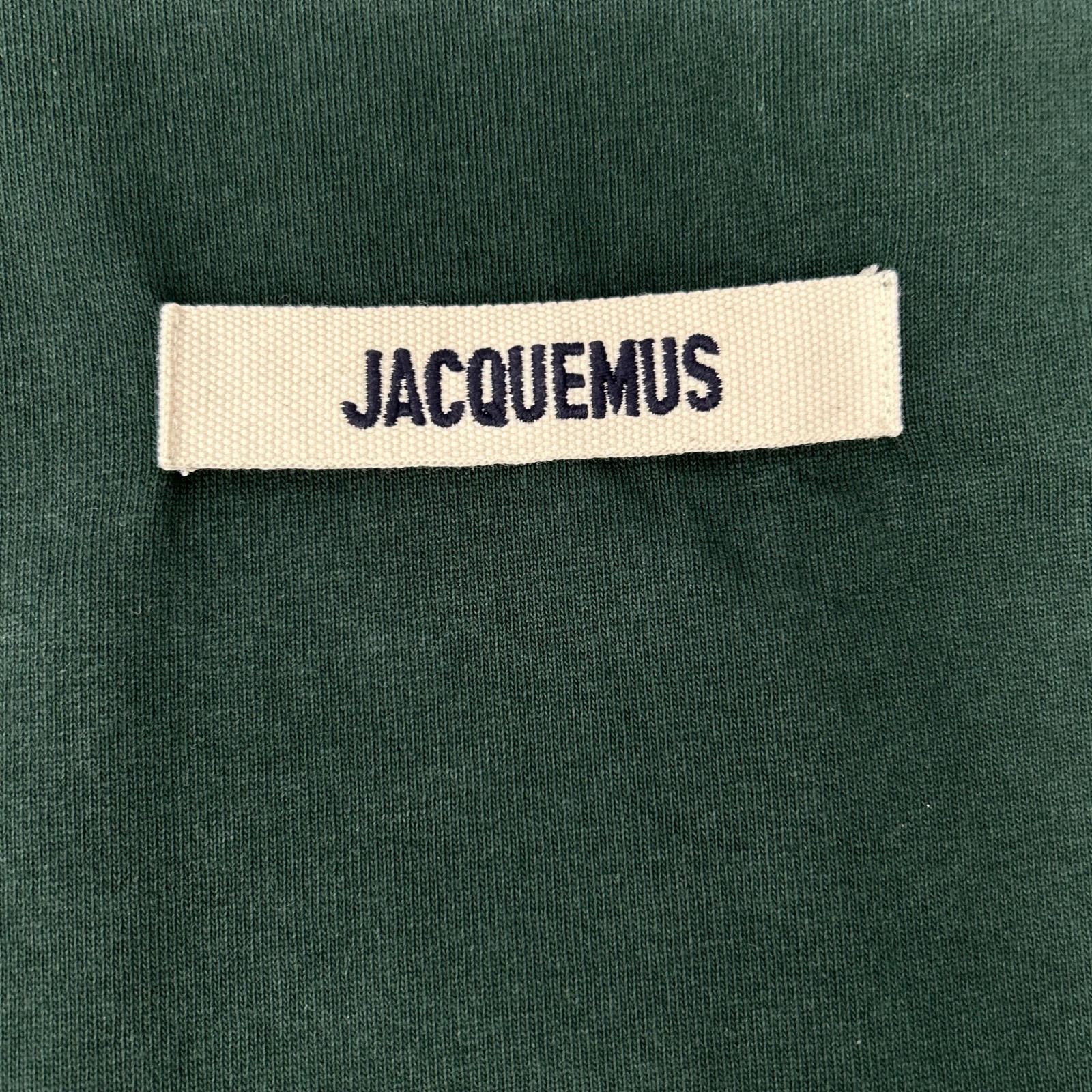 JACQUEMEUS ジャックムス 24E 245JS208 グリーン グログラン ロゴ クルーネックS/Sカットソー トップス