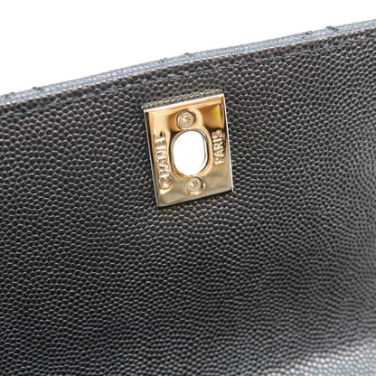 CHANEL シャネル AS2215 ブラック キャビアスキン シャンパンゴールド金具 ココハンドル19XXS チェーンショルダーバッグ ハンドバッグ