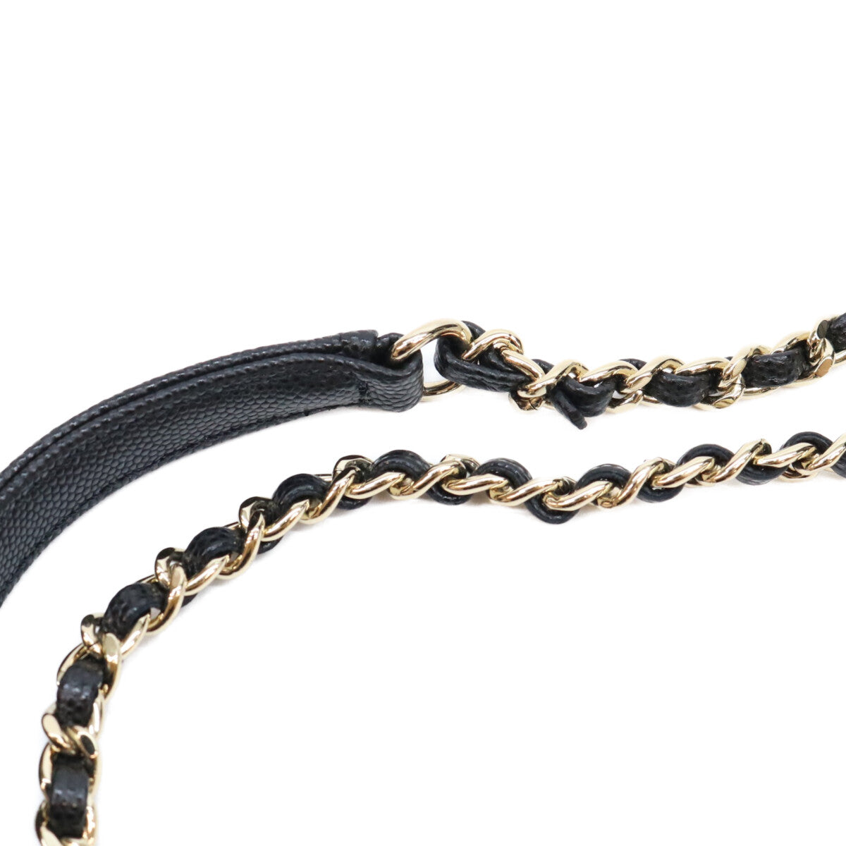 CHANEL シャネル AS2215 ブラック キャビアスキン シャンパンゴールド金具 ココハンドル19XXS チェーンショルダーバッグ ハンドバッグ