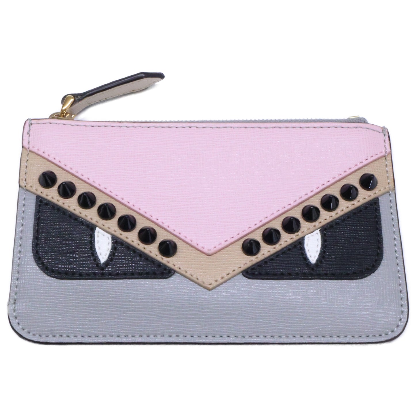 FENDI フェンディ 【美品】8AP151 9HF F10Y0 KEY CASE POUCH モンスター バグズアイ キーケース