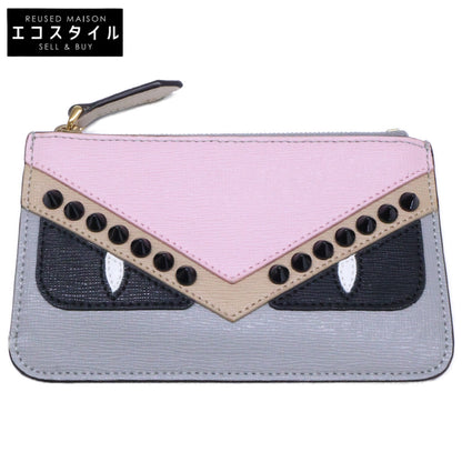 FENDI フェンディ 【美品】8AP151 9HF F10Y0 KEY CASE POUCH モンスター バグズアイ キーケース