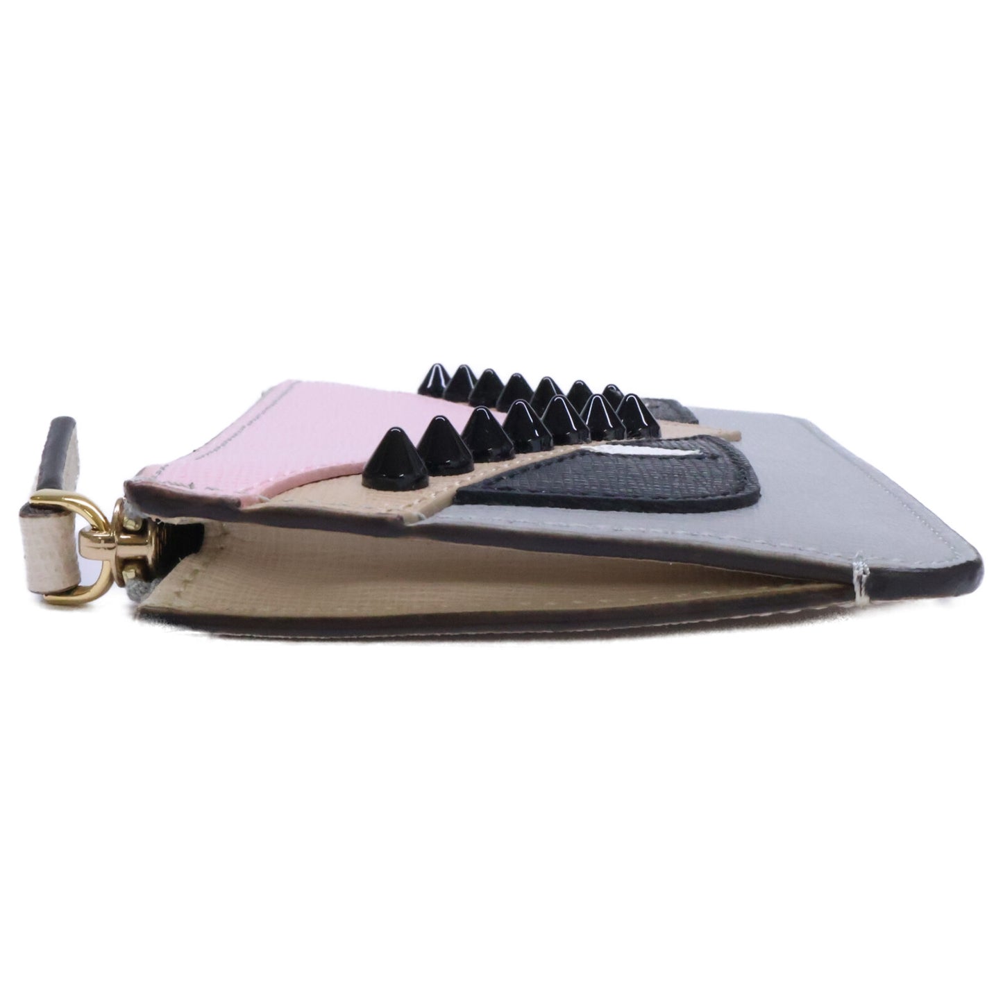 FENDI フェンディ 【美品】8AP151 9HF F10Y0 KEY CASE POUCH モンスター バグズアイ キーケース