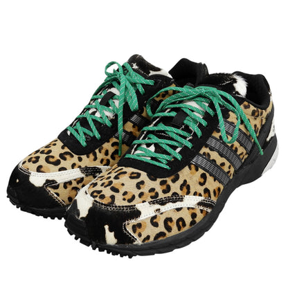 adidas アディダス 新品同様 レオパード柄 Adizero Japan OG ローカットスニーカー シューズ レディース ブラウン系 24cm JR6023 シューズ