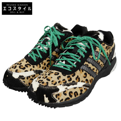 adidas アディダス 新品同様 レオパード柄 Adizero Japan OG ローカットスニーカー シューズ レディース ブラウン系 24cm JR6023 シューズ