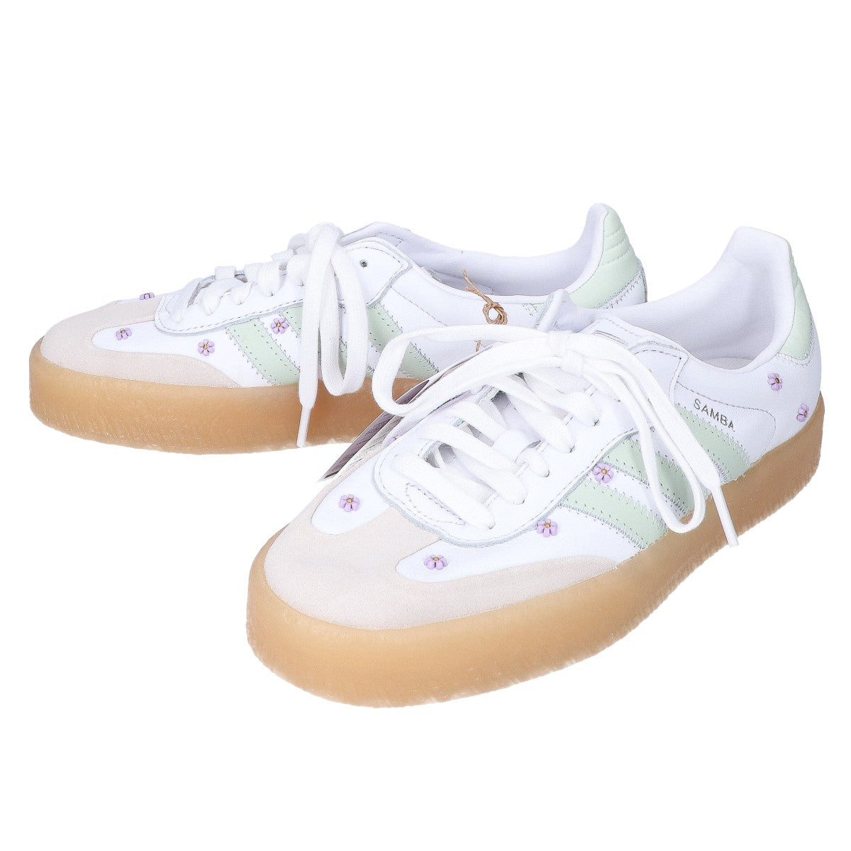adidas アディダス 【新品同様】JS3954 Sambae フラワースタッズ ローカットスニーカー シューズ
