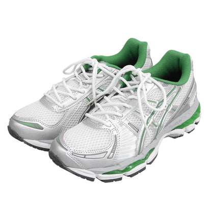 asics アシックス 新品同様 ゲルカヤノ12.1 ローカットスニーカー シューズ レディース ホワイト×ピュアシルバー 24.5cm 1203A759 シューズ