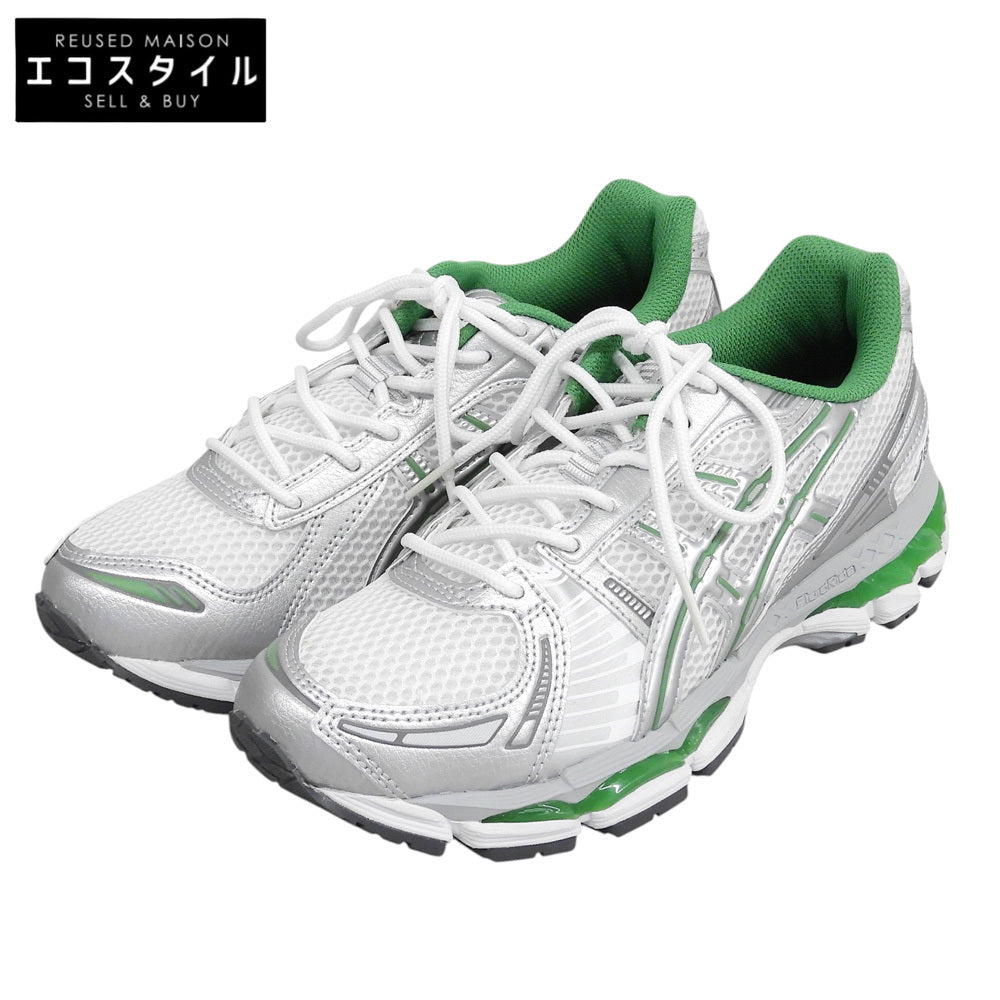 asics アシックス 新品同様 ゲルカヤノ12.1 ローカットスニーカー シューズ レディース ホワイト×ピュアシルバー 24.5cm 1203A759 シューズ
