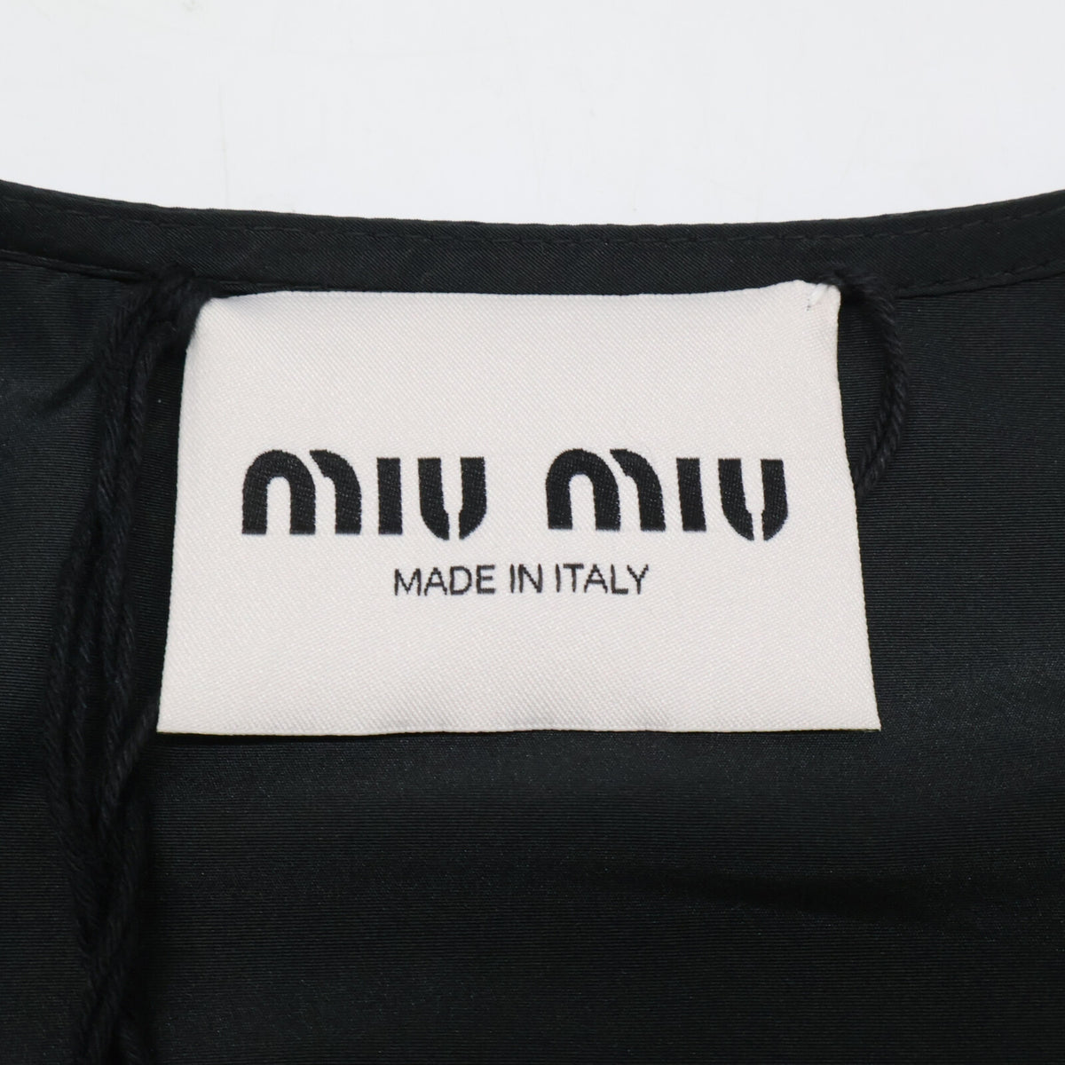 MIUMIU ミュウミュウ 【新品同様/国内正規/23年製】MF5279 Technical Fabric Mini Dress フロントジップ ミニドレス ワンピース