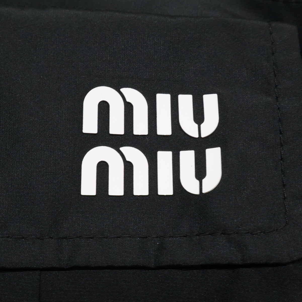 MIUMIU ミュウミュウ 【新品同様/国内正規/23年製】MF5279 Technical Fabric Mini Dress フロントジップ ミニドレス ワンピース