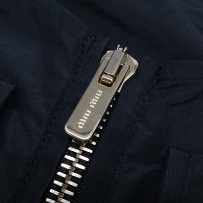 MIUMIU ミュウミュウ 【新品同様/国内正規/23年製】MF5279 Technical Fabric Mini Dress フロントジップ ミニドレス ワンピース