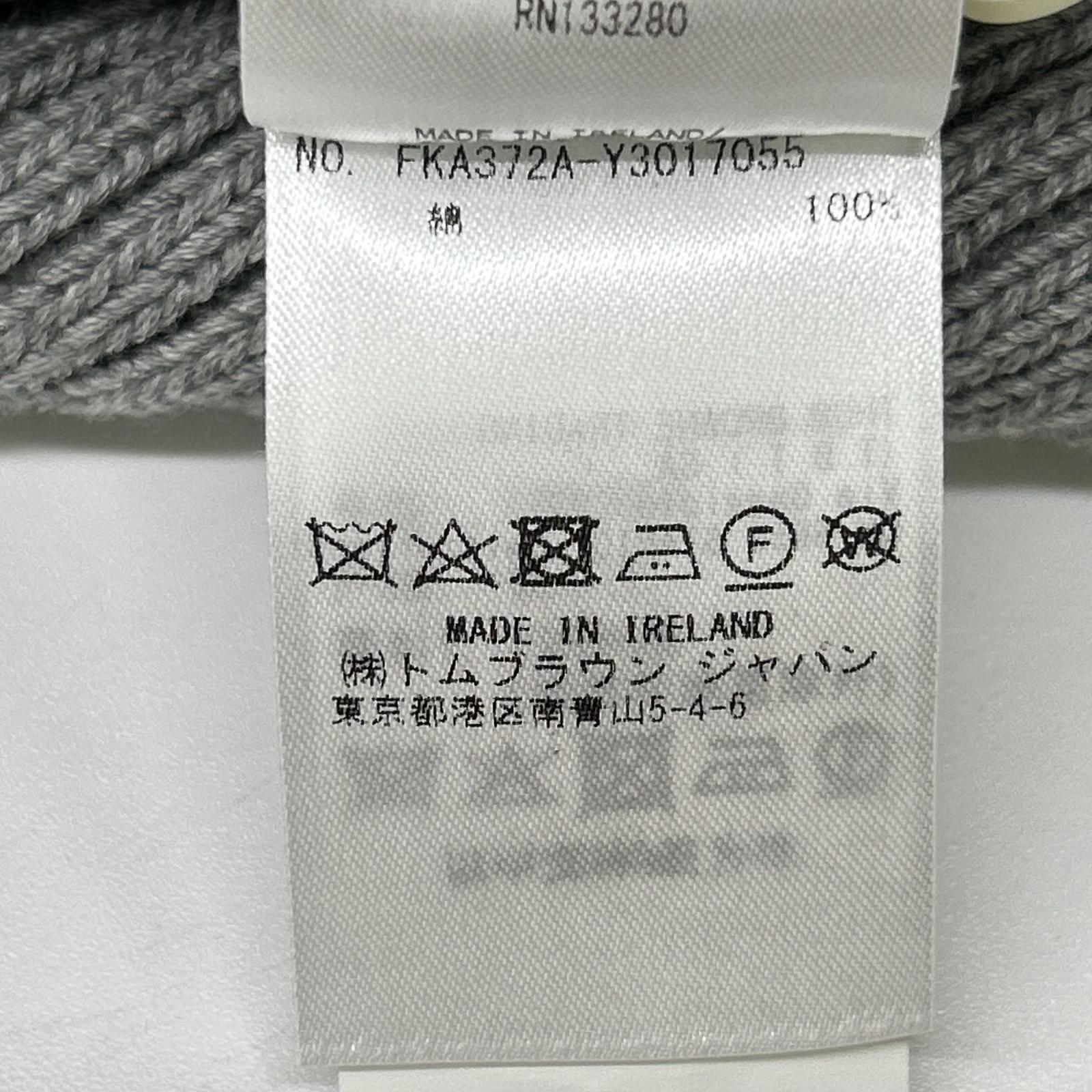 THOM BROWNE トムブラウン FKA372A-Y3017 グレー 4-Bar Short Sleeve Pullover/半袖プルオーバーニット トップス