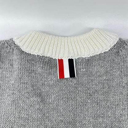 THOM BROWNE トムブラウン FKA372A-Y3017 グレー 4-Bar Short Sleeve Pullover/半袖プルオーバーニット トップス