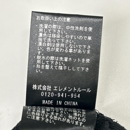 カレンソロジー Curensology ブラック モックネック ショートスリーブシアーニットセータープルオーバー トップス