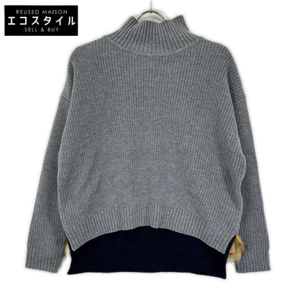 STUMBLY スタンブリー 5355270007 グレー Fur Trim Combi Pullover/ハイネックニット トップス