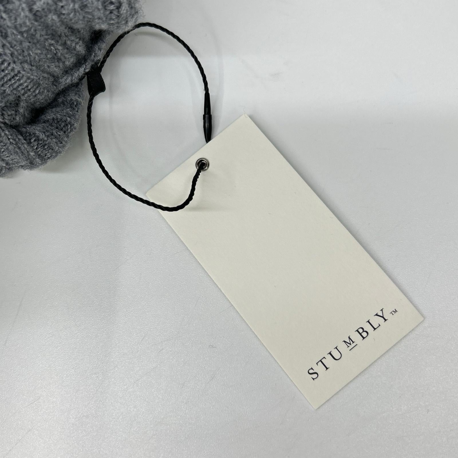 STUMBLY スタンブリー 5355270007 グレー Fur Trim Combi Pullover/ハイネックニット トップス