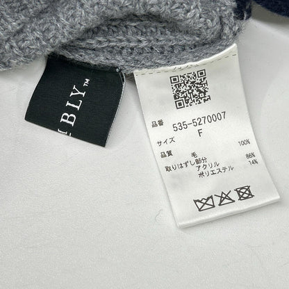 STUMBLY スタンブリー 5355270007 グレー Fur Trim Combi Pullover/ハイネックニット トップス