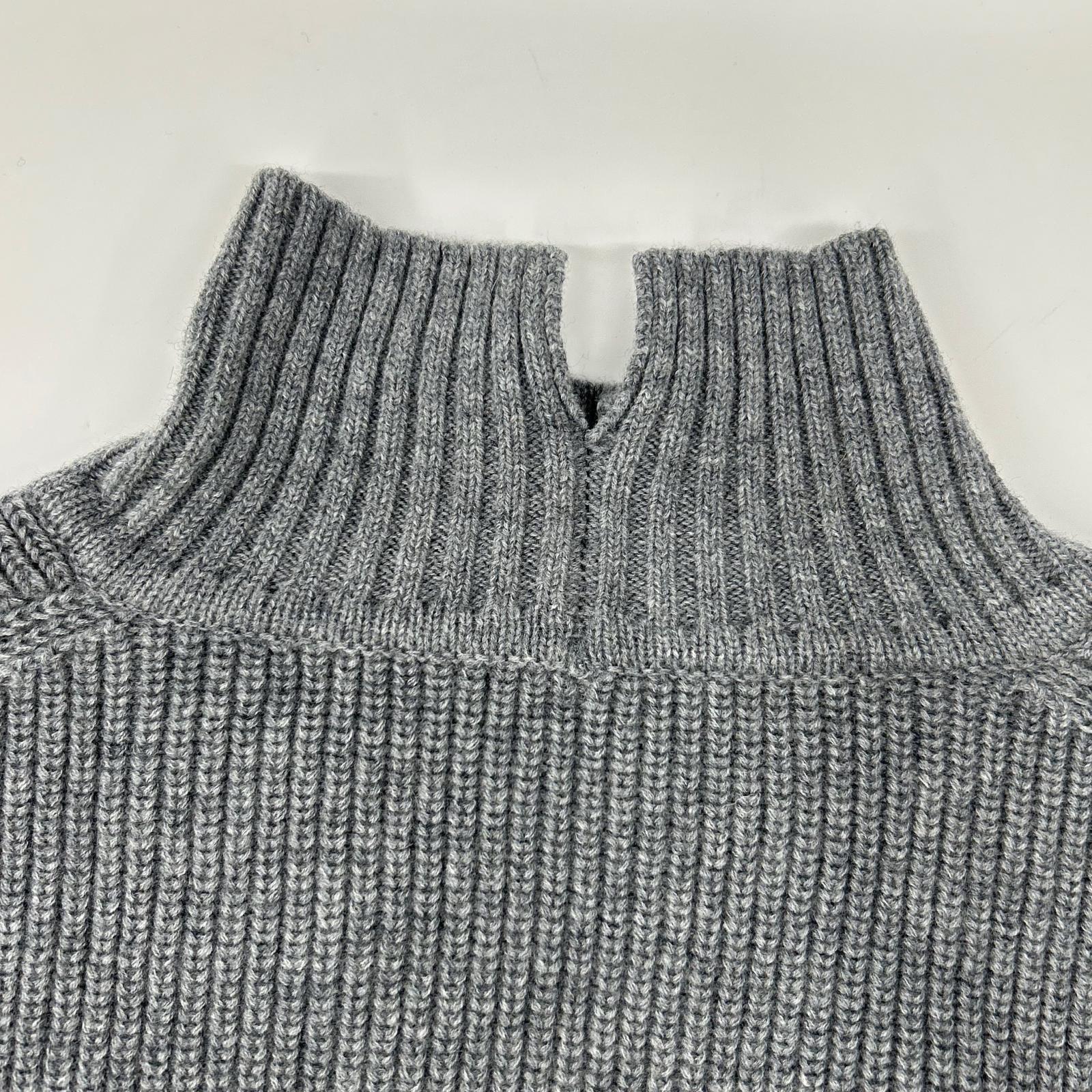 STUMBLY スタンブリー 5355270007 グレー Fur Trim Combi Pullover/ハイネックニット トップス