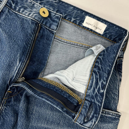upper hights アッパーハイツ 【×CONTE】インディゴ STRAIGHT PT ダメージ加工デニムパンツ ボトムス