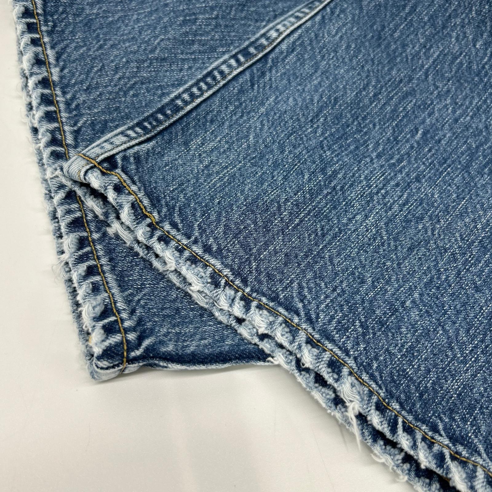 upper hights アッパーハイツ 【×CONTE】インディゴ STRAIGHT PT ダメージ加工デニムパンツ ボトムス