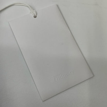 Boutique Ordinary ブティックオーディナリー サックスブルー ドロップシルエット ロゴプリント シアーコットンシャツ トップス