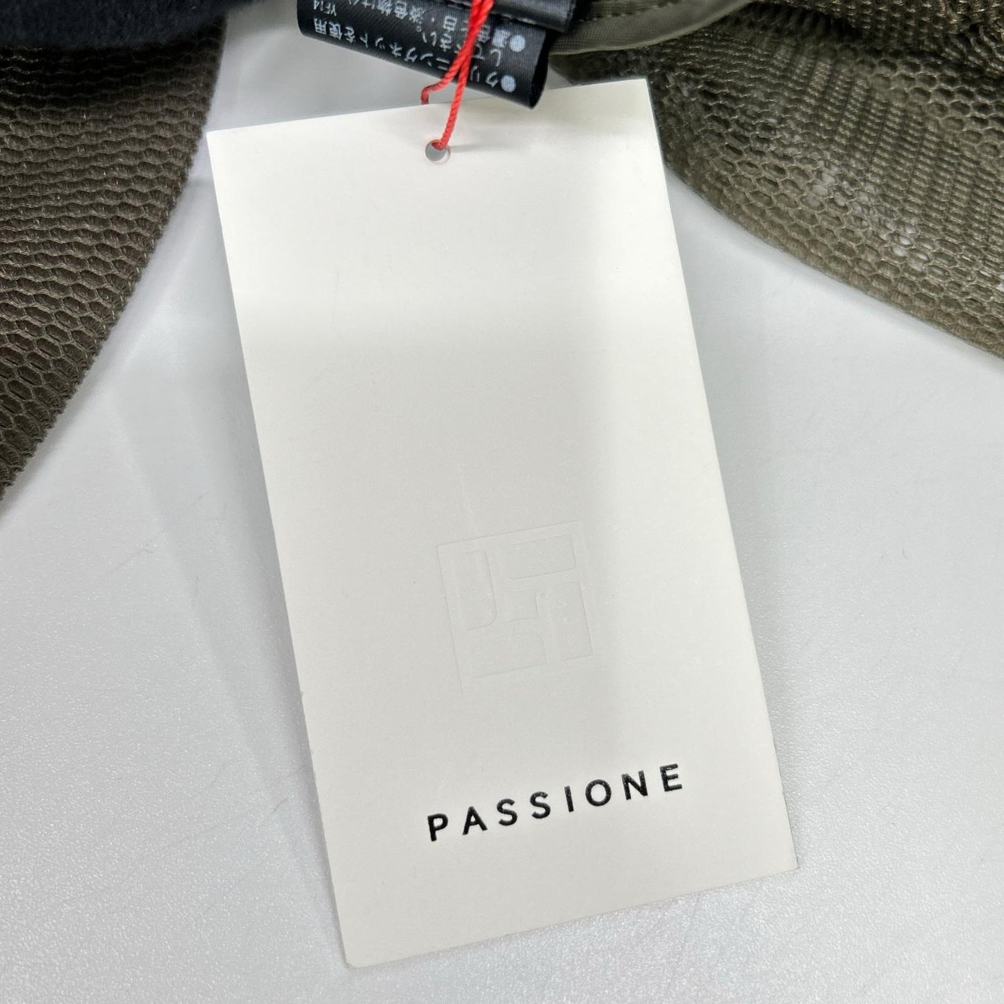 PASSIONE パシオーネ カーキ メッシュテーラードダブルブレスト 6釦ショート丈ライダースジャケット ジャケット