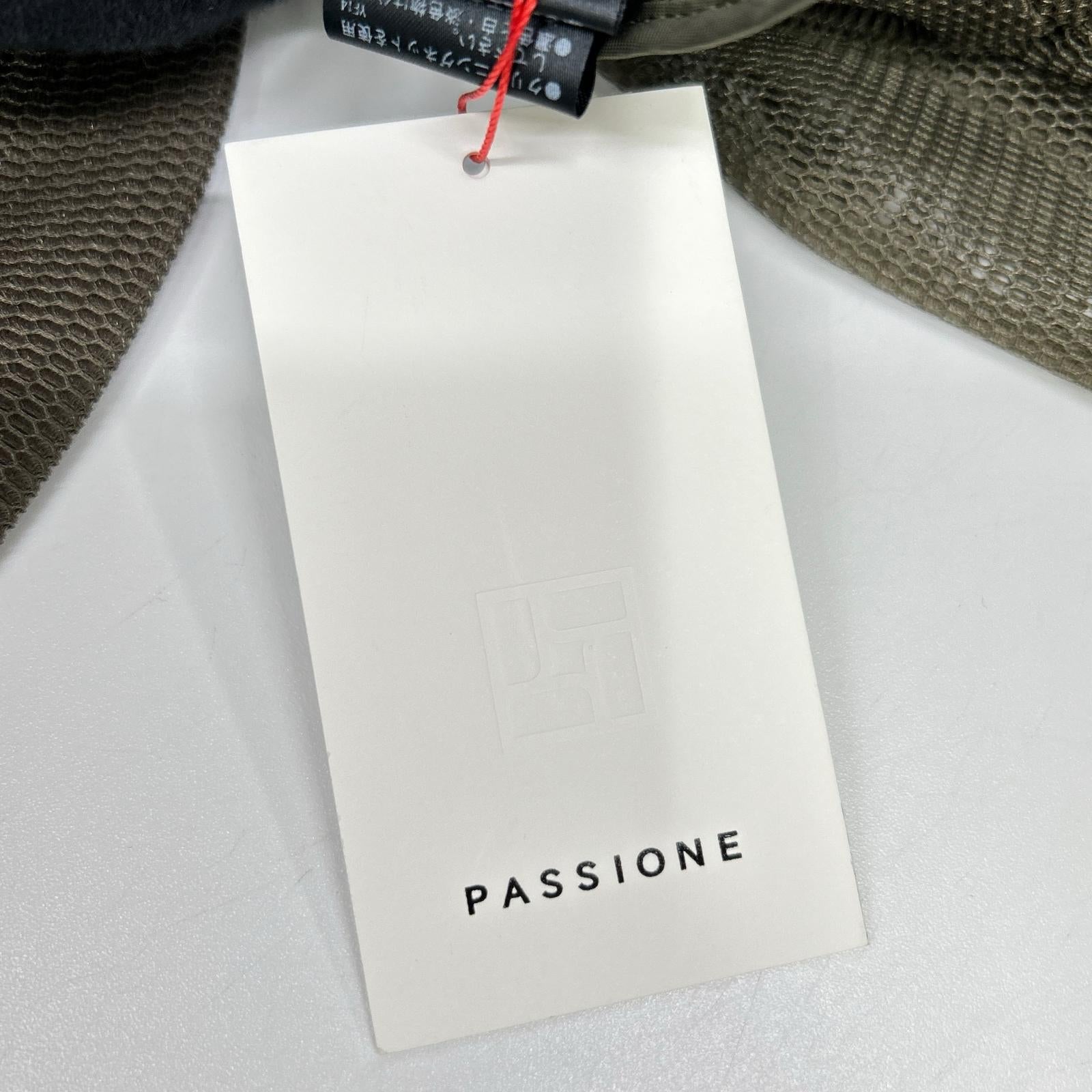 PASSIONE パシオーネ カーキ メッシュテーラードダブルブレスト 6釦ショート丈ライダースジャケット ジャケット